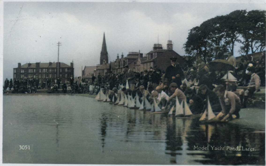 Previous Largs model boating pond at Mackerston.